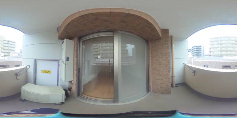 パノラマ画像バルコニー