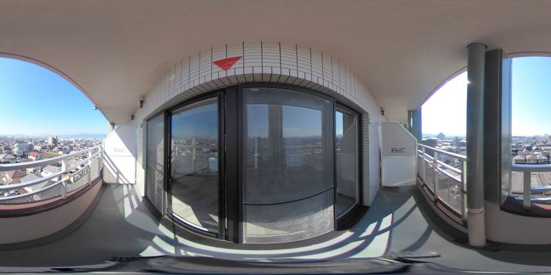 パノラマ画像バルコニー