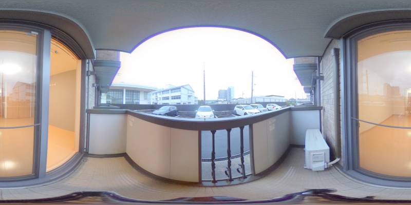 パノラマ画像バルコニー