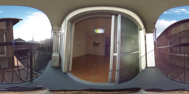 パノラマ画像バルコニー