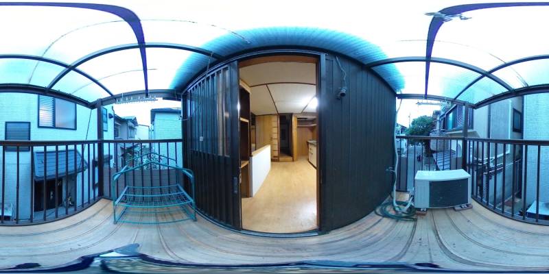 パノラマ画像バルコニー