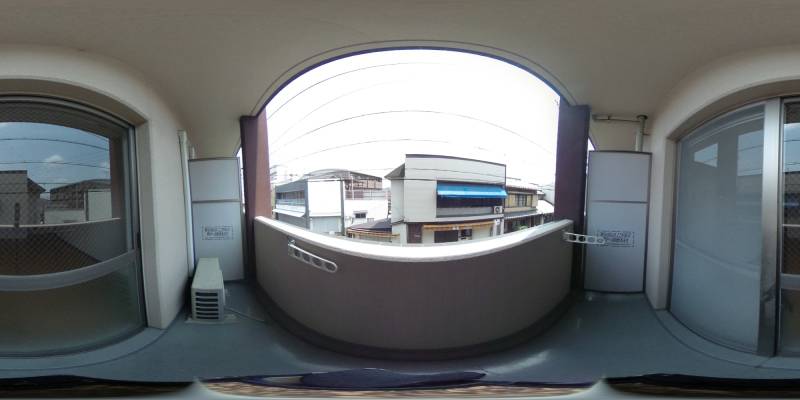 パノラマ画像バルコニー