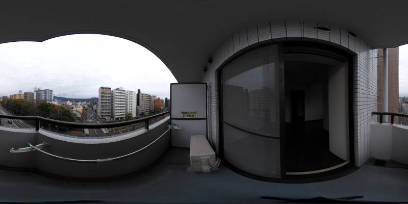 パノラマ画像バルコニー