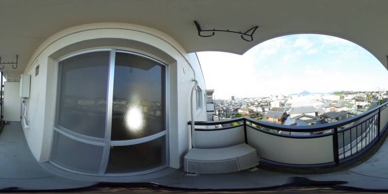 パノラマ画像バルコニー