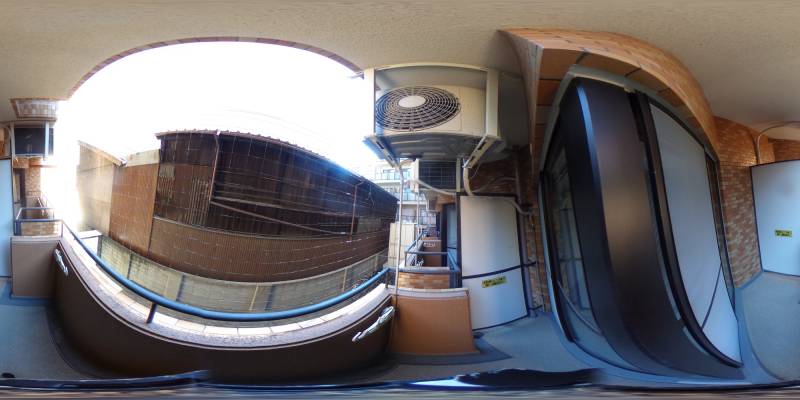 パノラマ画像バルコニー