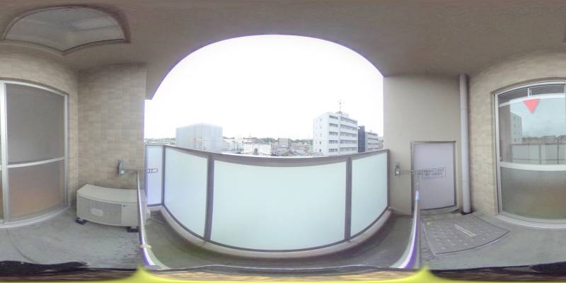 パノラマ画像バルコニー