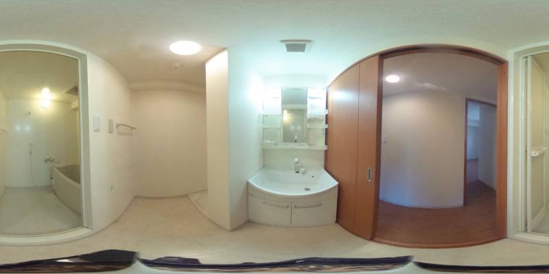 パノラマ画像洗面所