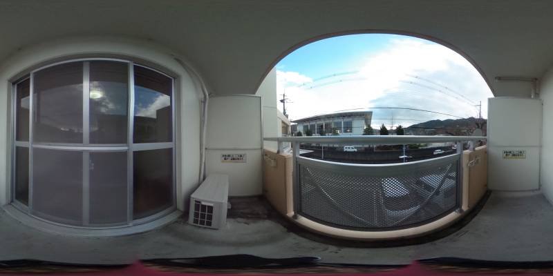 パノラマ画像バルコニー