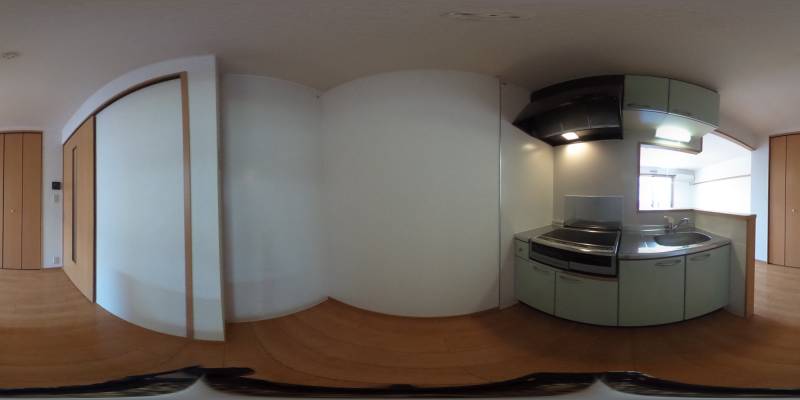 パノラマ画像キッチン