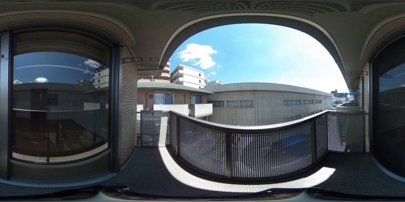 パノラマ画像バルコニー