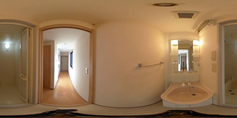 パノラマ画像洗面所