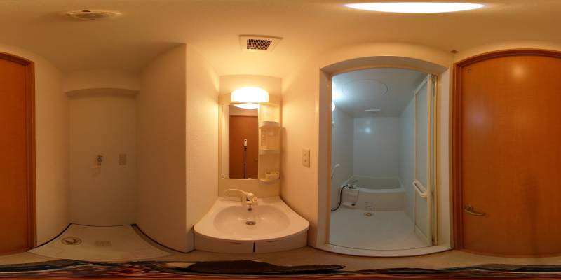 パノラマ画像洗面所