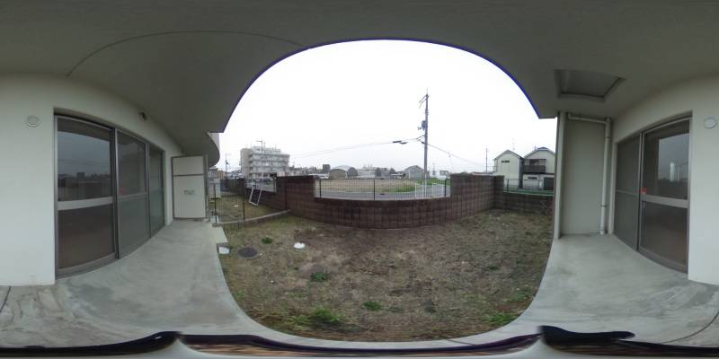 パノラマ画像バルコニー