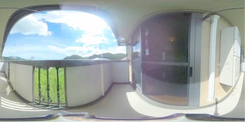 パノラマ画像バルコニー