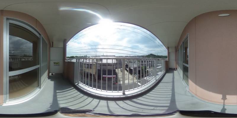 パノラマ画像バルコニー