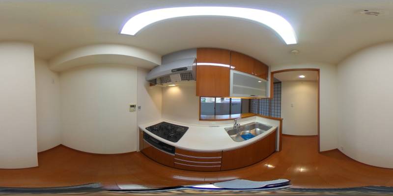 パノラマ画像キッチン