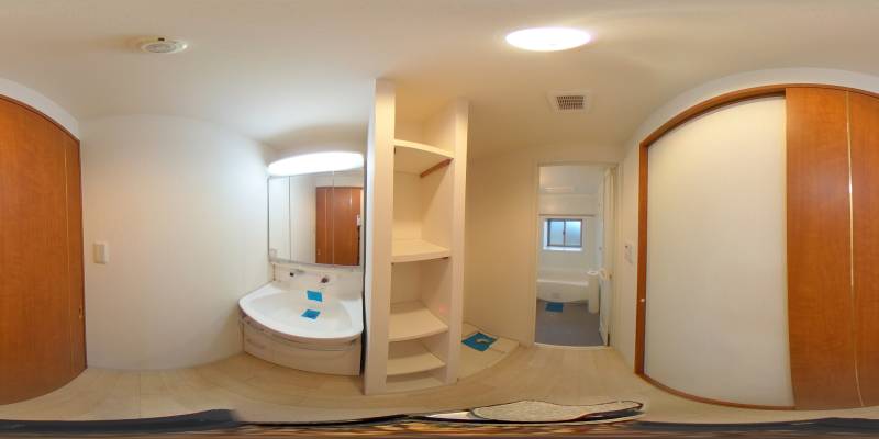 パノラマ画像洗面所