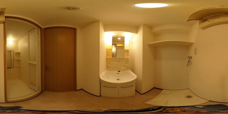 パノラマ画像洗面所