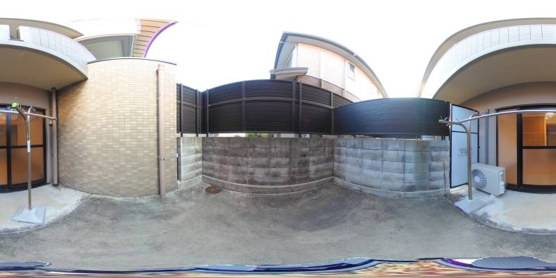 パノラマ画像庭