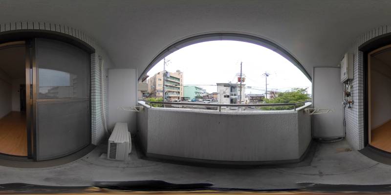 パノラマ画像バルコニー