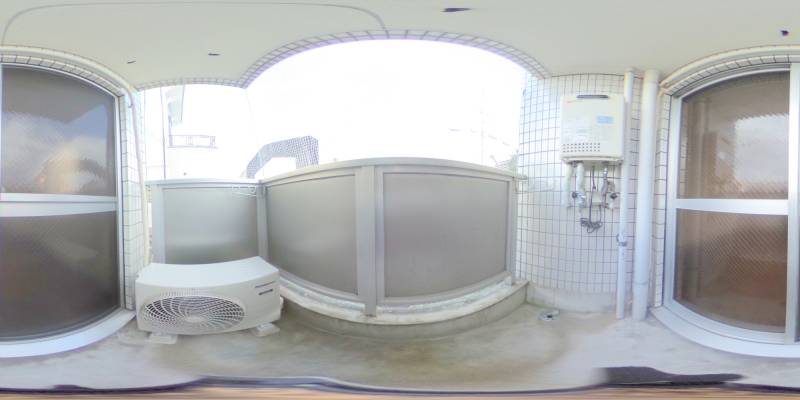 パノラマ画像バルコニー