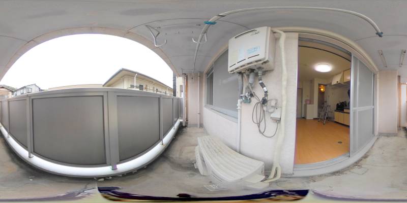 パノラマ画像バルコニー