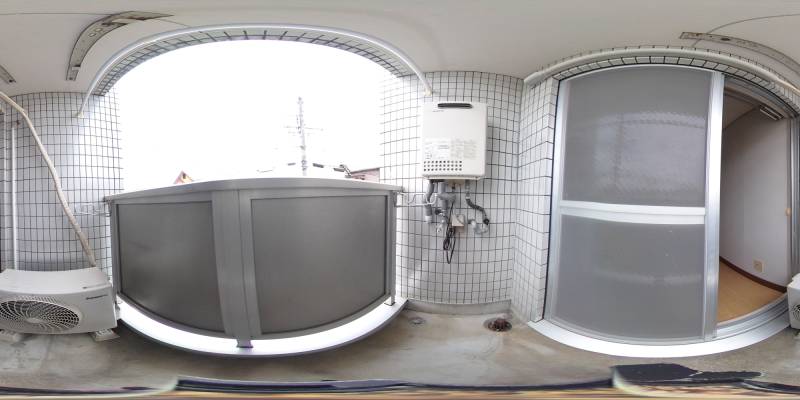 パノラマ画像バルコニー