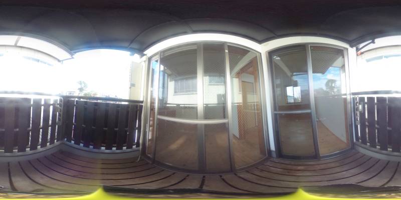 パノラマ画像バルコニー