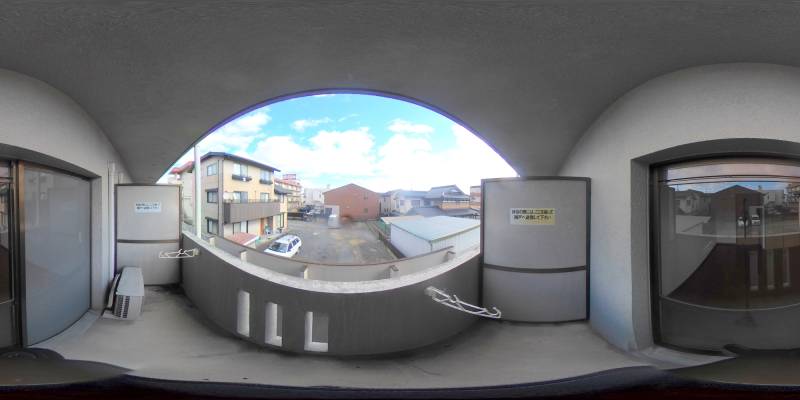 パノラマ画像バルコニー