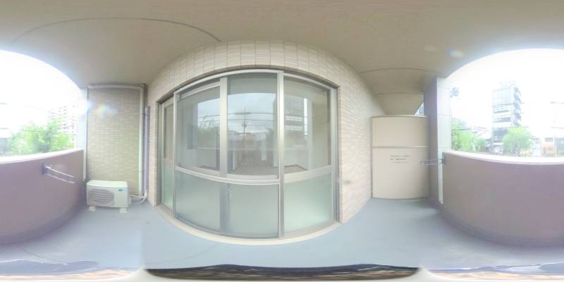 パノラマ画像バルコニー