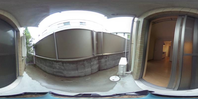 パノラマ画像バルコニー