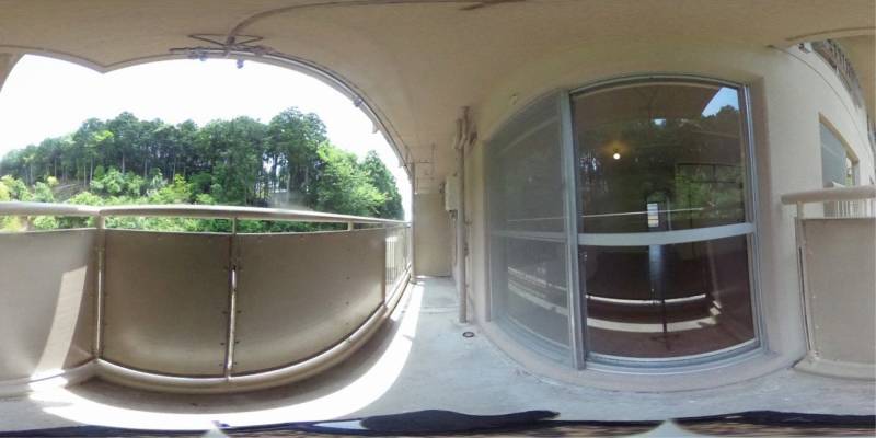 パノラマ画像バルコニー