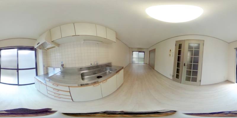 パノラマ画像キッチン