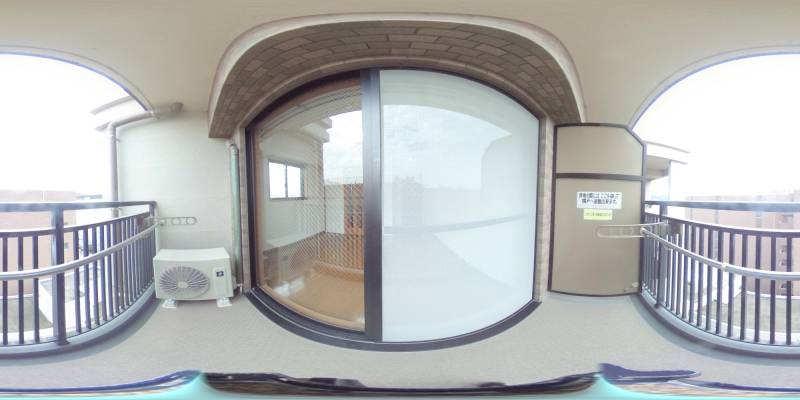 パノラマ画像バルコニー