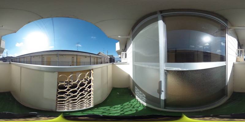 パノラマ画像バルコニー