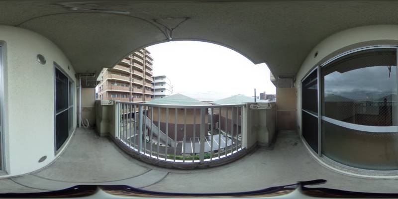 パノラマ画像バルコニー