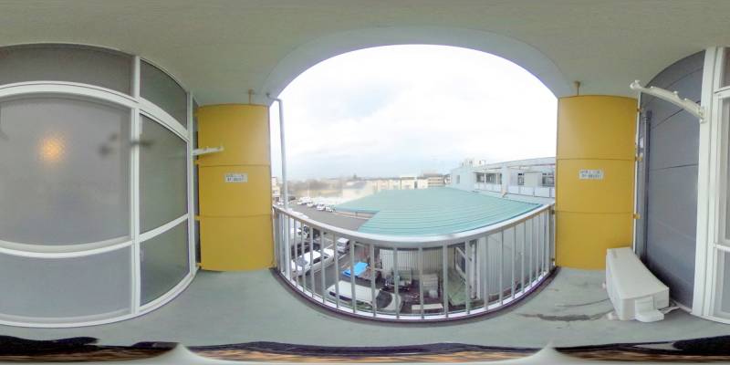 パノラマ画像バルコニー