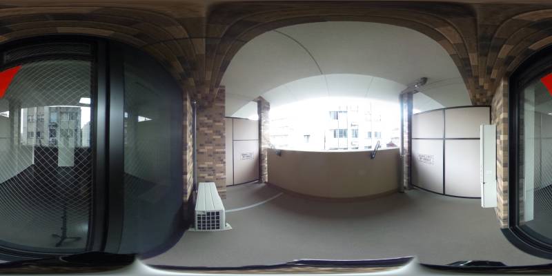 パノラマ画像バルコニー