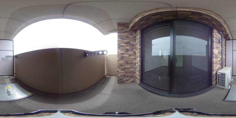 パノラマ画像バルコニー