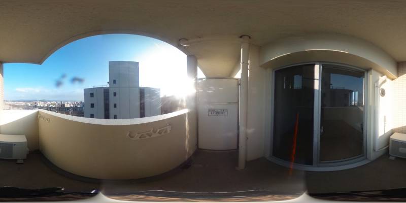 パノラマ画像バルコニー