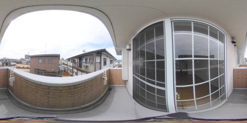 パノラマ画像バルコニー