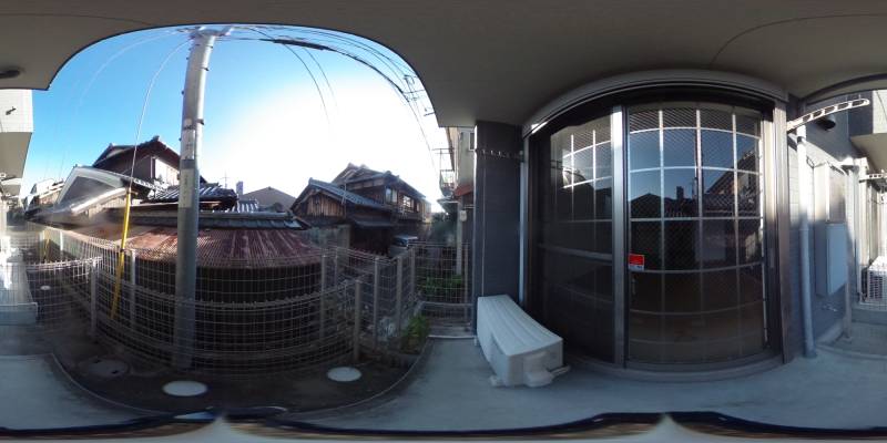 パノラマ画像バルコニー