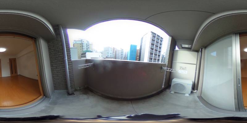 パノラマ画像バルコニー