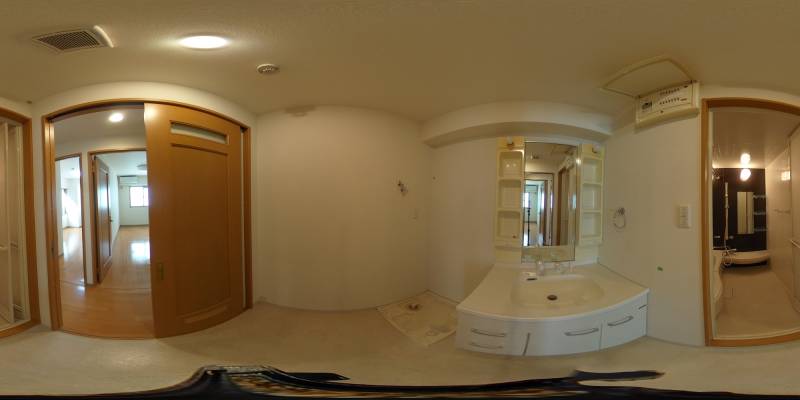 パノラマ画像洗面所