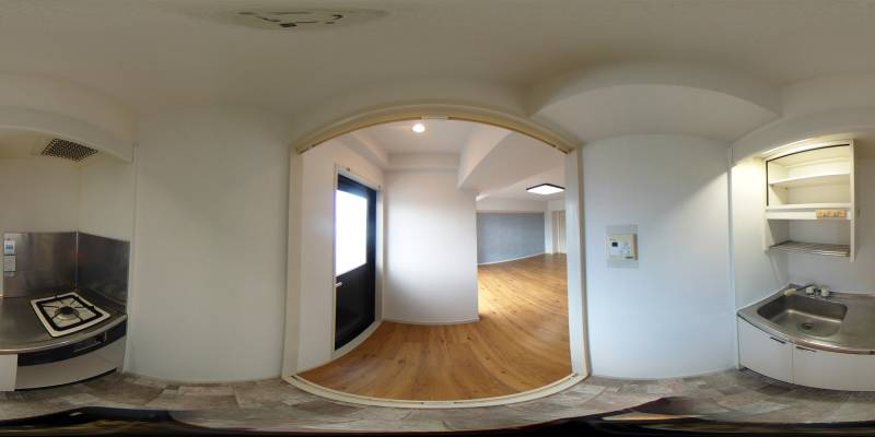 パノラマ画像キッチン