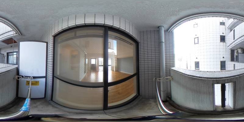 パノラマ画像バルコニー