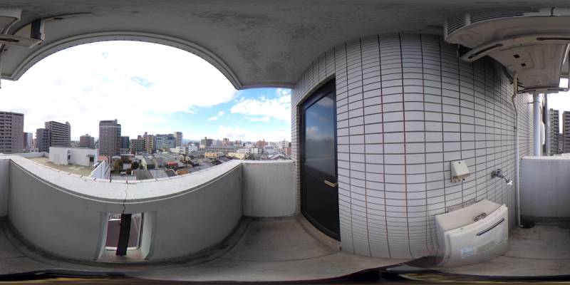 パノラマ画像バルコニー