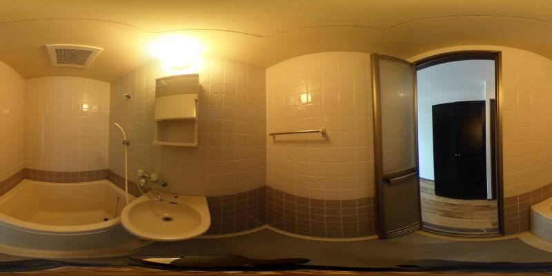 パノラマ画像バスルーム