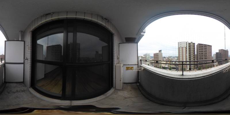 パノラマ画像バルコニー