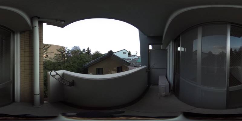 パノラマ画像バルコニー
